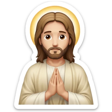 jesus christ pray sticker