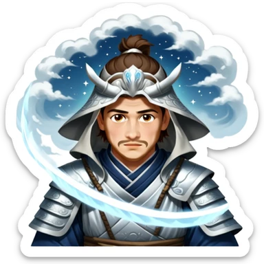 Moonlit Samurai sticker