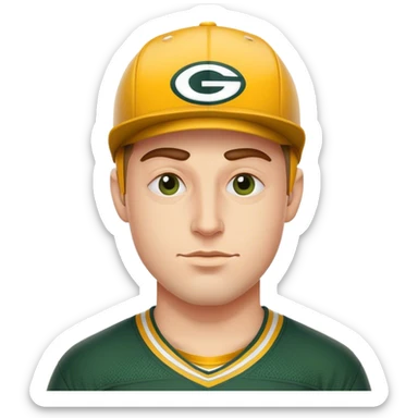 Chill guy Packers fan sticker