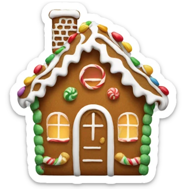Gingerbread house sticker