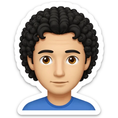 Make a man with curly black hair and he’s Italian  sticker