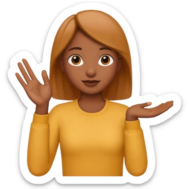 ASL Alphabet B sticker