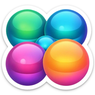 magic spheres, neon, glow sticker