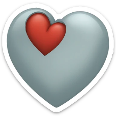 Create a hollow heart sticker