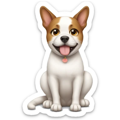 Pregnant Cat-dog sticker