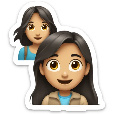 latino boy and girl dating  sticker