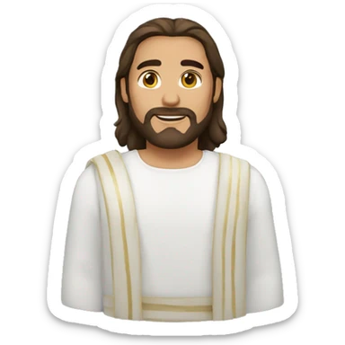 Jesús blanco sticker