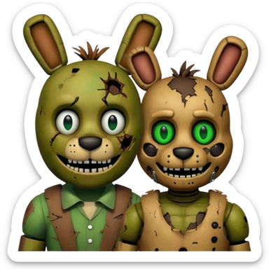 Freddy and springtrap sticker