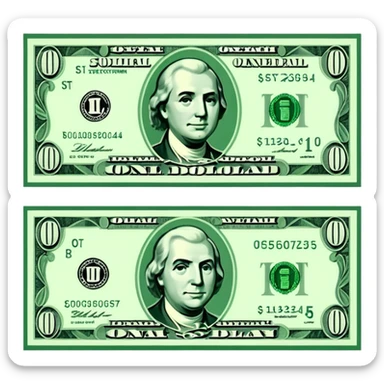 dollar sticker