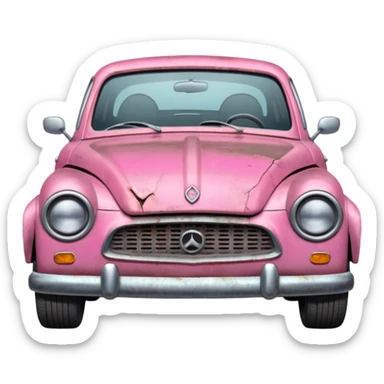Carro Rosa Quebrado sticker