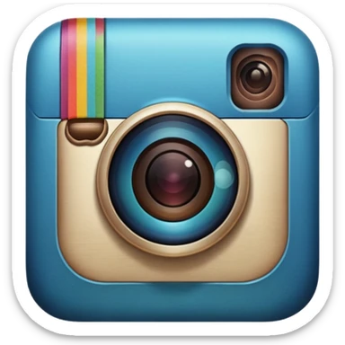 Yıldız şeklinde instagram mavi tikki sticker