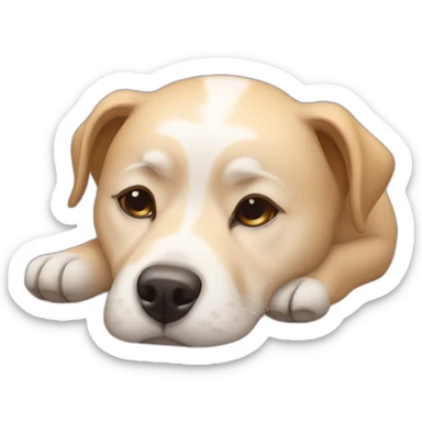 Dormir chien sticker