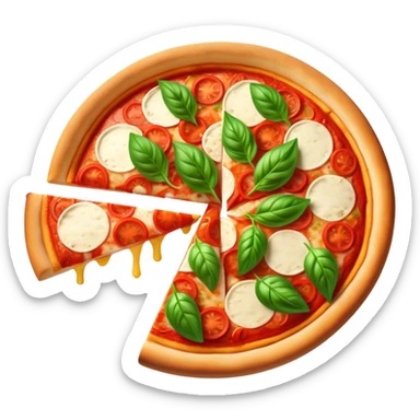 Margarita pizza sticker