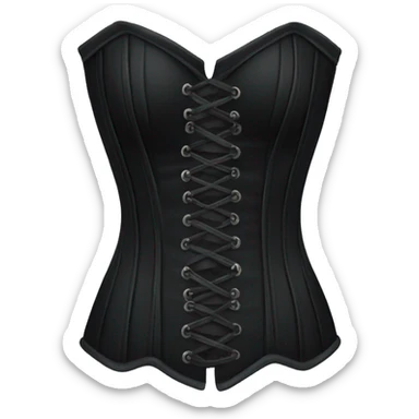 Black corset  sticker