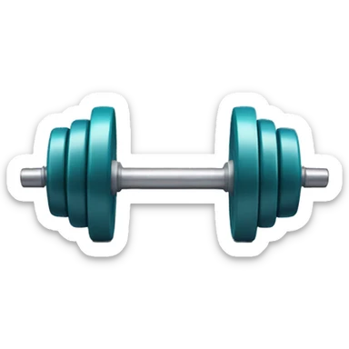 Gym dumbells sticker