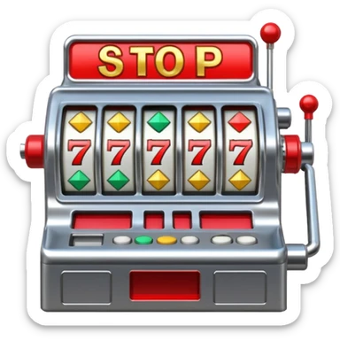 Slot machine, classic, 5 reels, , nothing written on it, the stop symbols are 7s, but in order letters P, R, O, P, O sticker