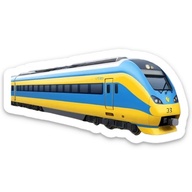 Passenger Train - New Intercity Fleet (Mariyung) (Model Year: 2023) (Iconic Colour: Blue and yellow) sticker