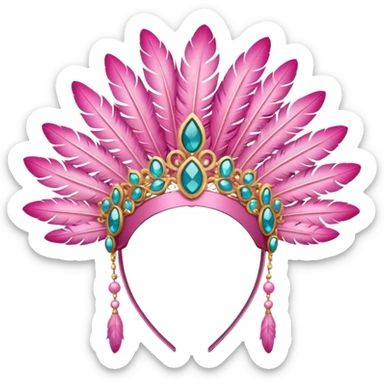 Pink Headpiece  sticker
