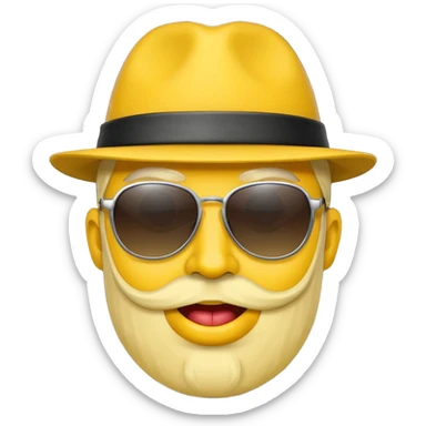 a pimp emoji sticker