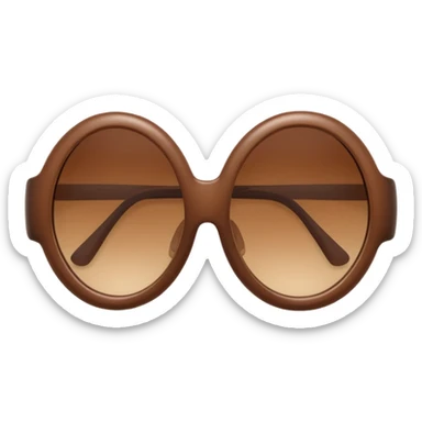 Y2K brown sunglasses sticker