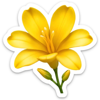 freesia flower sticker