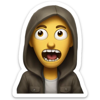 edvard munch the scream on an airplane sticker