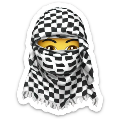 keffiyeh mask sticker