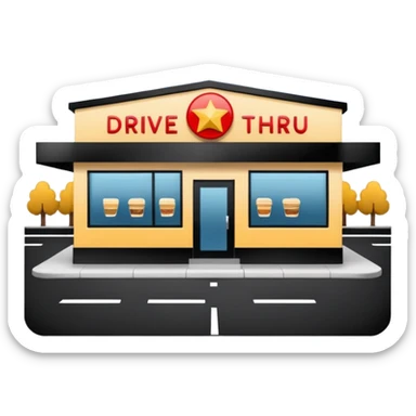 Drive thru sticker