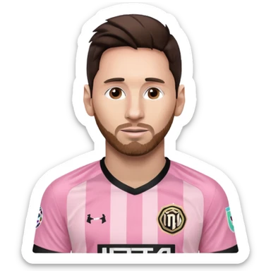 messi inter miami formalı sticker