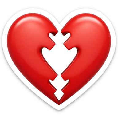 a crossed heart sticker