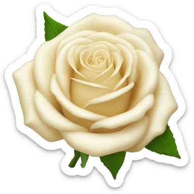 Cream roses sticker