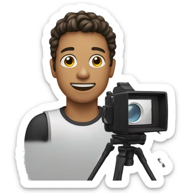 boy video maker sticker