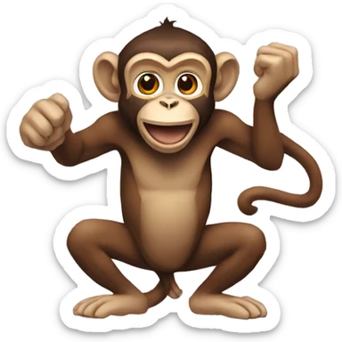 Monkey with LSU  sticker