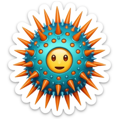  virus with many part sticker