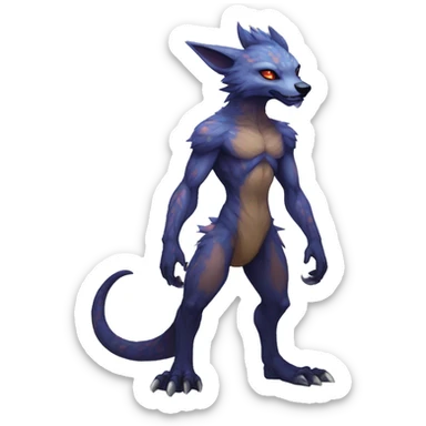 Anthro Vernid-WickerBeast-Protogen-Primagen-Fakémon Full Body sticker