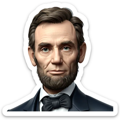 portrait of a stylish man sticker