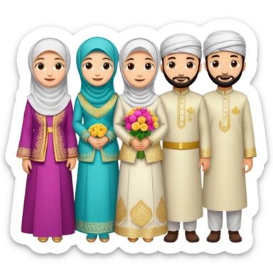 Muslim wedding  sticker