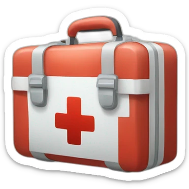 first aid kit language learning sticker