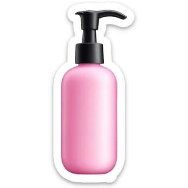 pink skincare bottle sticker