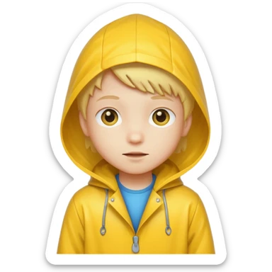 Raincoat Kid sticker