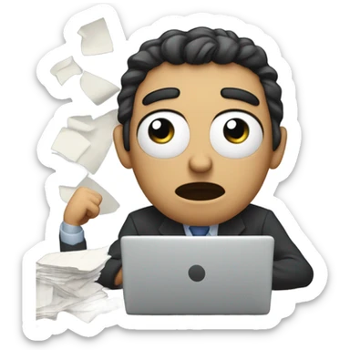 Stressed out smh  sticker