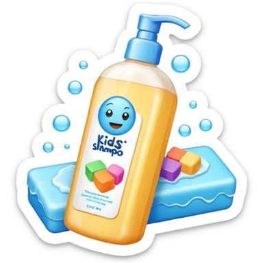 Soap and kids shampoo sticker