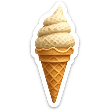 ice cream cone without ice cream sticker