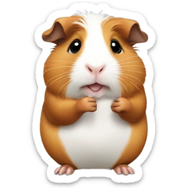 guinea pig giving thumb sticker