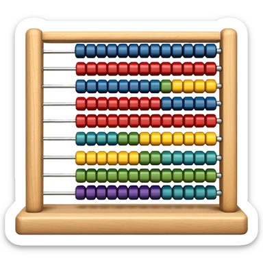 abacus counting device sticker