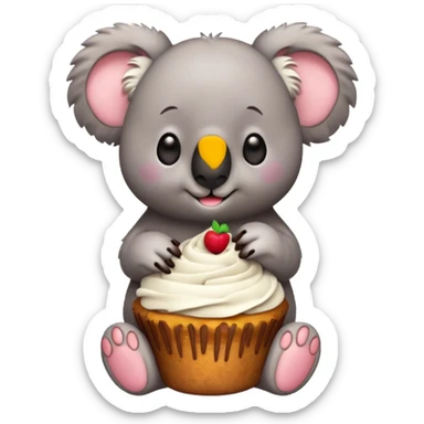 Koala cake sticker