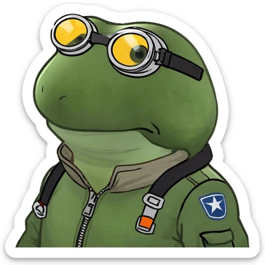 bufo the pilot sticker