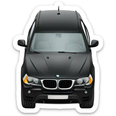 black BMW x3 sticker