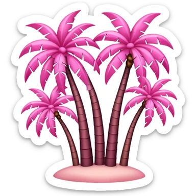 palmeras rosa sticker