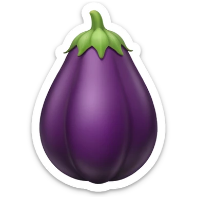 A coak looking eggplant sticker